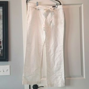 Banana Republic white Linen Pants